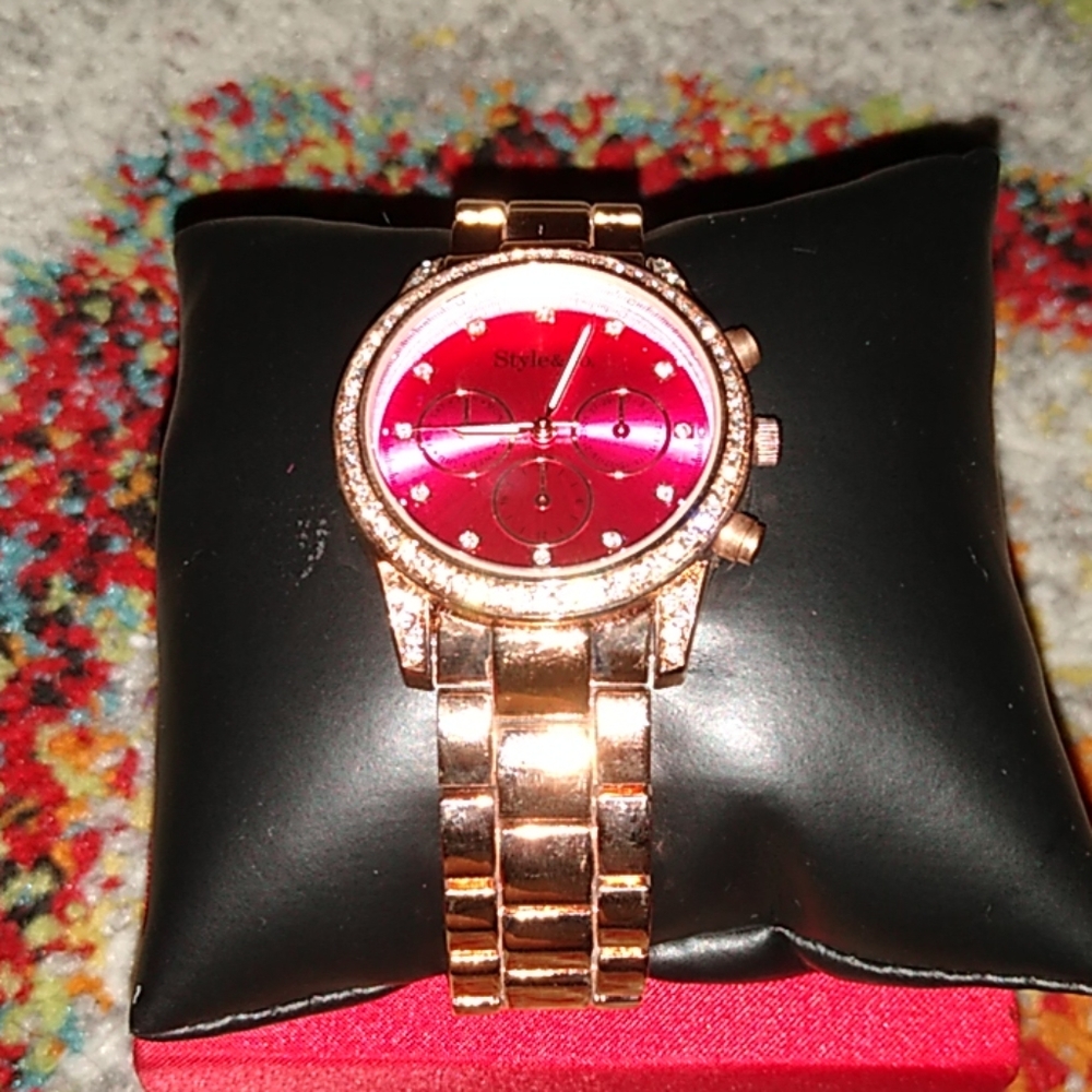 Blingy Rhinestone Bracelet Watch